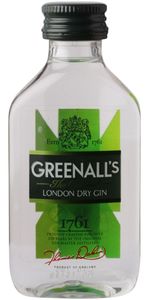 Greenalls London Dry Gin 5 cl - Gin, miniature flaske