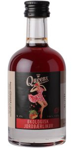 Queens Jordbær 16% 5 cl. - Likør, miniature flaske