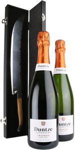 Duntze Champagne Demi Sec 2 flasker + Sabel