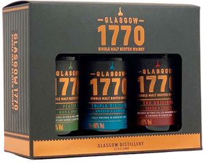 Glasgow Distillery Glasgow Gaveæske 3 x 5 cl. - Whisky