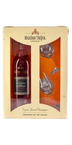 Maxime Trijol Cognac, Colombard, Gaveæske med 2 glas - Gavepakke