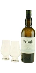 Port Askaig 8 Years Old inkl. 2 Glencairn glas - Whisky