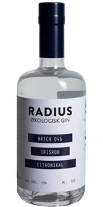 Dansk Gin Radius Gin Irisrod & Citronskal - Gin