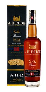 A.H. Riise X.O. The Thin Blue Line  40% 70 cl. - Rom-baseret Spiritus