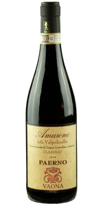 Cantina Vaona Vaona, Paerno Amarone Classico Della Valpolicella 2018 - Rødvin