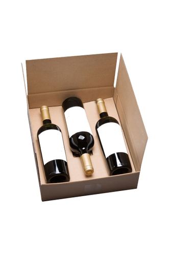 Vingave med 3 flasker vin (kr. 450,-)