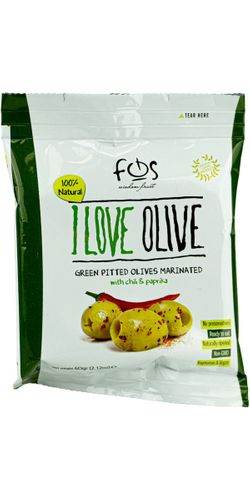 Gourmeture/Snackoliven - Grønne oliven med chili og paprika