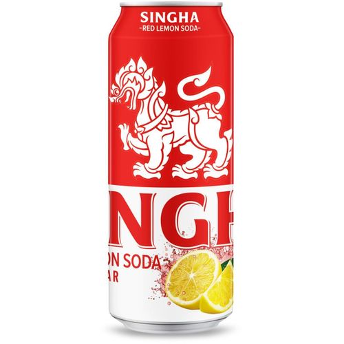 Singha Red Lemon Soda Zero Sugar