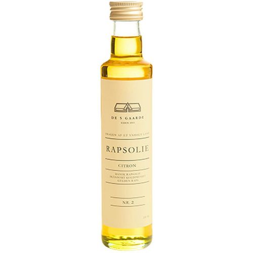 DE 5 GAARDE, Koldpresset Rapsolie, Citronsmag