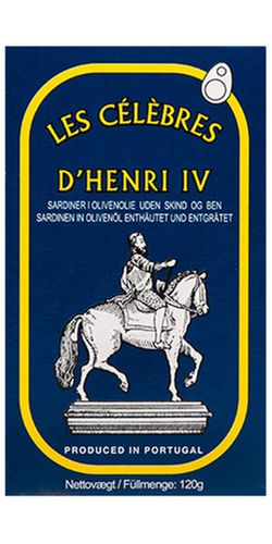 D'HENRI IV Sardiner i Olivenolie uden skind og ben