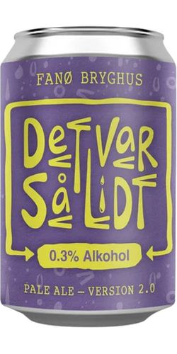 Fanø, Det Var Så Lidt Alkoholfri