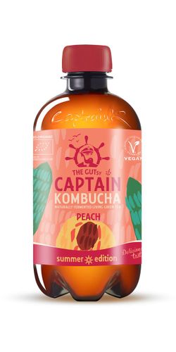 Captain Kombucha Øko Peach