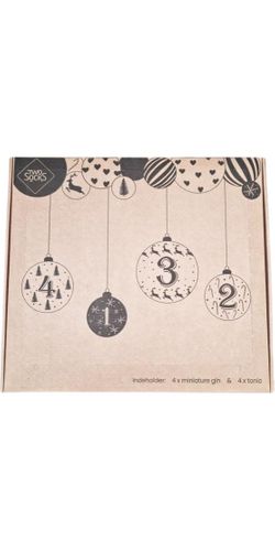 Gin Adventskalender med 4 gin & 4 tonic