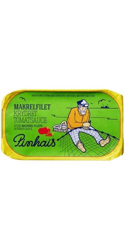 Grøndals, Makrelfilet i krydret tomat 125 g. 