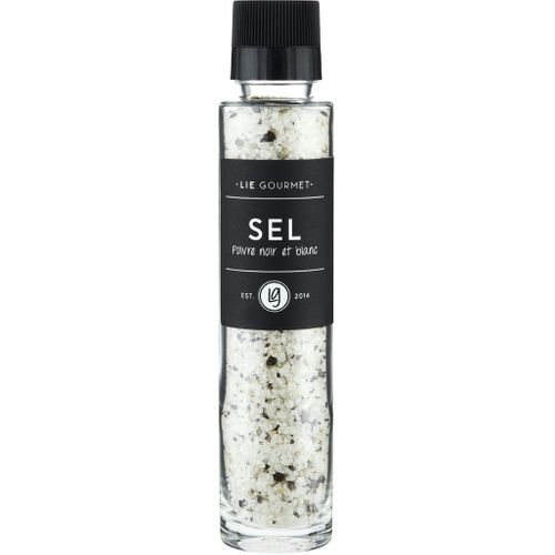 Lie Gourmet, Grinder - Salt, Black and White Pepper (220g) - BEDST FØR: 30.09.2026