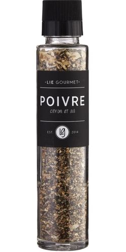 Lie Gourmet, Grinder - Pepper, Lemon, Garlic (115g) - Bedst før: 29.11.2025