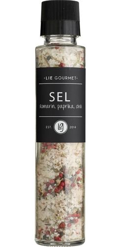 Lie Gourmet, Grinder - salt, rosemary, paprika, chili (230 g) - Bedst før: 29.01.2026