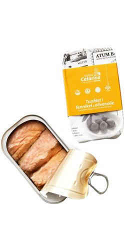 Grøndals, Tunfilet i fennikel og olivenolie 120 g. 