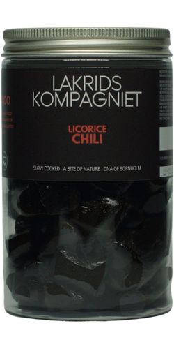 Lakrids Kompagniet, Salmiak Lakrids med Chili 280g - BEDST FØR: 09.01.2026