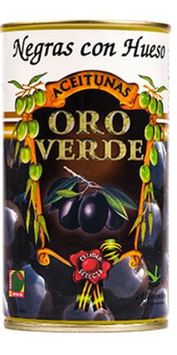 ORO VERDE Sorte Oliven m/Sten