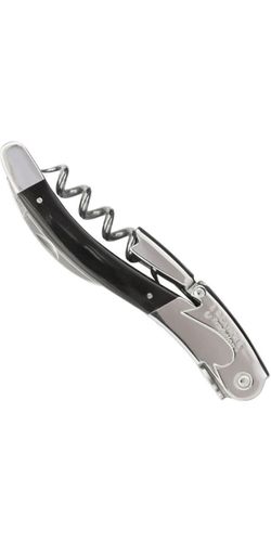 Laguiole Tradition Proptrækker Sort Horn Double Lever