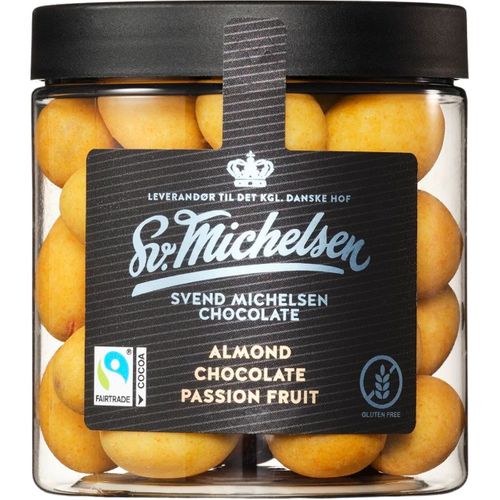 SV. Michelsen, Mandeldragé hvid chokolade & Passion - BEDST FØR: 29.10.2026