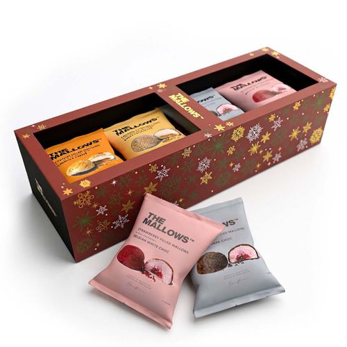 The Mallows, Winter Edition Strawberry & Caramel Filled Gift Box