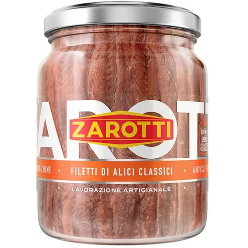 Zarotti, Ansjoser i Solsikkeolie 380g.
