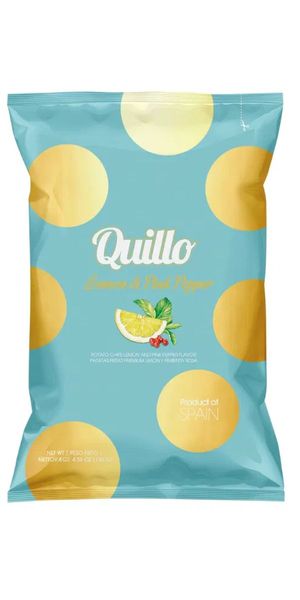 Quillo, Lemon & Pink Peber Chips 45 g.