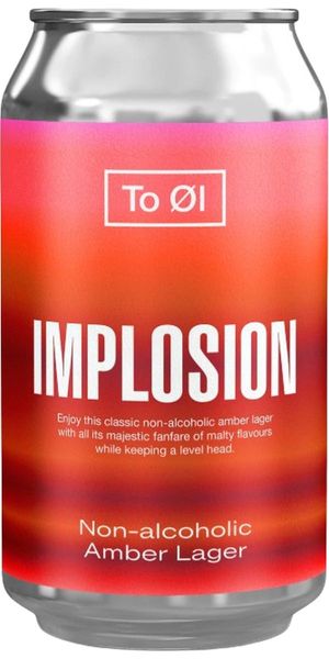 To Øl, Implosion Amber Lager Alkoholfri